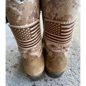 Ariat Youth 13‎ Patriotic Western Cowboy Boots Leather Digital Camo Brown USA